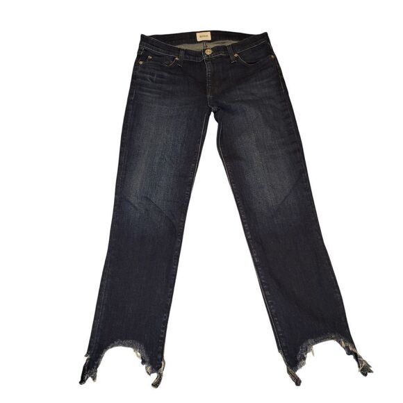 HUDSON JEANS SIZE 28 chewed hem.  ^. - Picture 1 of 4